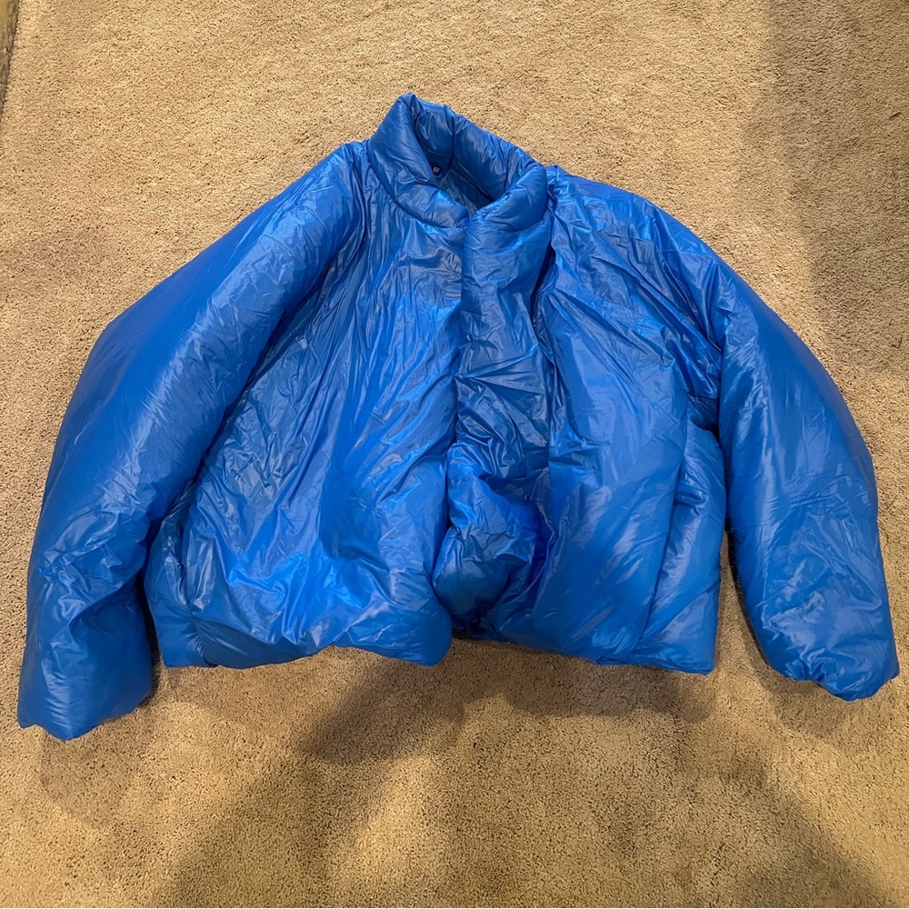 Yeezy Gap Blue Puffer Coat